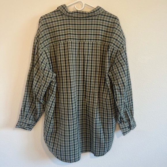 L.L. Bean Men’s Green Plaid Shirt Size XL - Picture 5 of 9